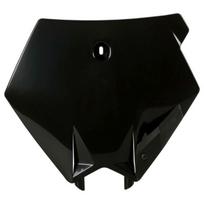 Startinis numeris (plastron), spalva Juoda Tinka: KTM XC 200/250/300 2006-2007