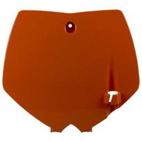 Startinis numeris (plastron), spalva Oranžinė Tinka: KTM SX, XC 65 2002-2008