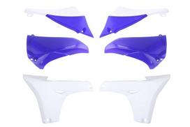 Radiatorių apsaugos, spalva Balta/Mėlyna Tinka: YAMAHA YZ 450 2010-2013