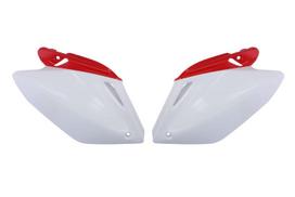 Šoninės apsaugos, spalva Balta/Raudona Tinka: HONDA CRF 250 2004-2005