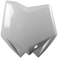 Startinis numeris (plastron), spalva Balta Tinka: HUSQVARNA CR, TC 125-510 2005-2011