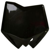 Startinis numeris (plastron), spalva Juoda Tinka: HUSQVARNA CR, TC 125-510 2005-2011