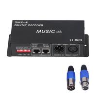 4 kanalų DMX 512 Decorer Reguliuojamas RGB Pritemdymas LED Decorer Controller Bars Hotels Sober black