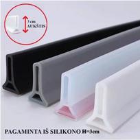 SILIKONINĖ VANDENS SULAIKYMO JUOSTA H 3CM : Dydis - 200 cm, Spalva - Balta