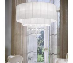 Ideal Lux - Krištolinis pakabinamas sietynas OPERA 10xE27/60W/230V diametras 90 cm balta