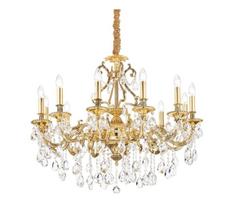 Ideal Lux - Krištolinis sietynas ant grandinės GIOCONDA 12xE14/40W/230V diametras 90 cm auksas