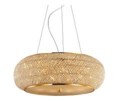 Ideal Lux - Krištolinis pakabinamas sietynas PASHA 14xE14/40W/230V diametras 65 cm auksas