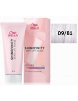 Wella tonuojantys plaukų dažai Wella Shinefinity Zero Lift Glaze 09/81 60ml