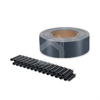 Tvoros segmento juosta MIKKO 47,5 mm x 35 m + 28 vnt. laikiklių (450 g/m²), PVC