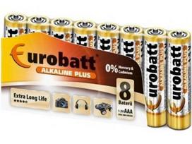 Baterijos Alkaline Plus AAA, LR3-SP8, 8 vnt.