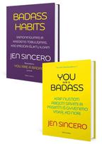 KNYGŲ RINKINYS. Jen Sincero. You are a badass + Badass Habits