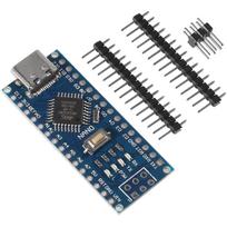 Nano Board CH340/ATmega+328P be USB laido, C tipo jungtis, suderinama su Arduino Nano V3.0