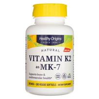Sveikos kilmės vitaminas K2 kaip MK-7 100 mcg - 180 kapsulių