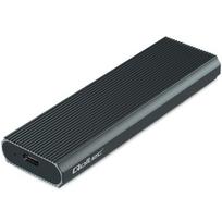 Išorinio kietojo disko dėklas Aliumininis korpusas skirtas diskui m.2 SSD nvme pcie usb 3.1 super greitis 10gb/s 4tb grafitinis Qoltec