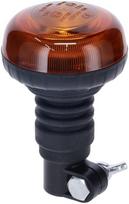 Šviesos diodų švyturys, žemo profilio, 15 W, 12-24 V, gintarinis, lankstus tvirtinimas ant stulpo, Ø 86 mm x138 mm
