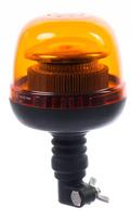 Įspėjamasis šviesos diodų švyturėlis, 24 W, 12-24 V, gintarinis, lankstus tvirtinimas ant stulpo, Ø 128 mm x215 mm, Kramp