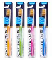 ROYAL DENTA vidutinio minkštumo dantų šepetėlis GOLD MEDIUM CLASSIC, 1vnt