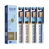 ROYAL DENTA dantų šepetėlių rinkinys GOLD MEDIUM MODERN, 4 vnt