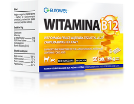 EUROWET Vitaminas B12 50 tablečių