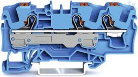 3-kontaktu spaile, 2206-1304, 6 (10) mm2, zila, ar spiedpogu 2206-1304 | 4055143712101