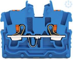 2-kontaktu spaile mini, 1mm2, zils, 2250-324 2250-324 | 4055143965651