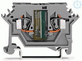 2-kontaktu spaile, 280-615/281-428, 2.5 mm2, pelēka, ar balansējošu rezistoru 280-615/281-428 | 4045454723071