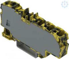 Sadales spaiļu bloks 2006-8031/000-053 1x6mm2 / 6x1,5mm2, ar gala elementu, pelēks-dzeltens 2006-8031/000-053 | 4066966215847