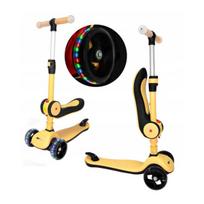 Aliuminis triratis paspirtukas scooter su Led ratais Egaleco