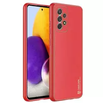 Dux Ducis Yolo elegant made of soft TPU and PU leather Samsung Galaxy A72 4G dėklas telefonui raudonos spalvos