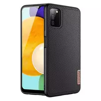 Dux Ducis Fino covered with nylon material Samsung Galaxy A03s dėklas telefonui juodos spalvos