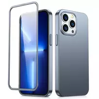 Joyroom 360 priekinis ir galinis dangtelis telefonui Apple iPhone 13 Pro Max + apsauginis ekrano stiklas grey (JR-BP928 tranish)