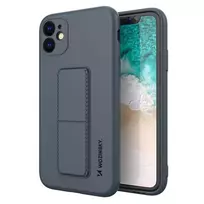 Wozinsky silikoninis su stoveliu Apple iPhone 11 Pro Max dėklas telefonui mėlynos spalvos
