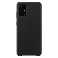 Silikoninis Soft Flexible Rubber Samsung Galaxy A72 4G dėklas telefonui juodos spalvos