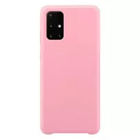 Silikoninis Soft Flexible Rubber Samsung Galaxy A72 4G dėklas telefonui rožinės spalvos