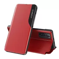 Eco Leather View Elegant Flip su stoveliu Xiaomi Redmi K40 Pro + / K40 Pro / K40 / Poco F3 dėklas telefonui raudonos spalvos