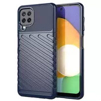 Thunder Flexible Tough Rugged TPU Samsung Galaxy A22 4G dėklas telefonui mėlynos spalvos