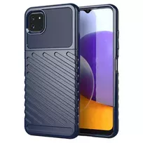 Thunder Flexible Tough Rugged TPU Samsung Galaxy A22 5G dėklas telefonui mėlynos spalvos