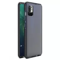 Spring clear TPU gel protective with colorful frame Xiaomi Redmi Note 10 5G / Poco M3 Pro juodos spalvos