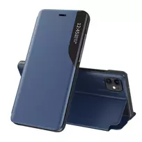 Eco Leather View elegant bookcase su stoveliu iPhone 13 Pro Max dėklas telefonui mėlynos spalvos