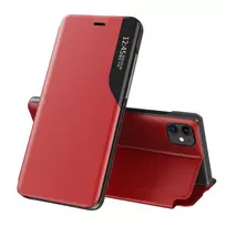 Eco Leather View elegant bookcase su stoveliu iPhone 13 mini dėklas telefonui raudonos spalvos