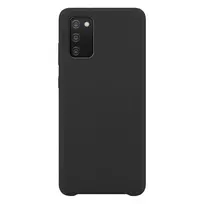 silikoninis Soft Flexible Rubber Samsung Galaxy A03s dėklas telefonui juodos spalvos