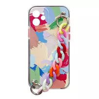 Color Chain elastiškas su grandinėle Samsung Galaxy S21+ 5G (S21 Plus 5G) dėklas telefonui įvairiaspalvis