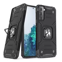 Wozinsky Ring Armor Tough Hybrid + Magnetic Mount Samsung Galaxy S22 + (S22 Plus) dėklas telefonui juodos spalvos