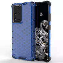 Honeycomb armored a gel frame Samsung Galaxy S22 Ultra dėklas telefonui mėlynos spalvos
