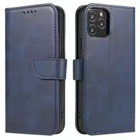 Magnet elegant with a flap and su stoveliu Samsung Galaxy A03s (166.5) dėklas telefonui mėlynos spalvos