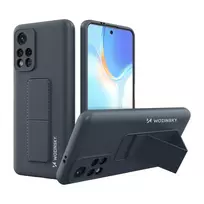 Wozinsky Kickstand silikoninis su stoveliu Xiaomi Redmi 10 navy dėklas telefonui mėlynos spalvos