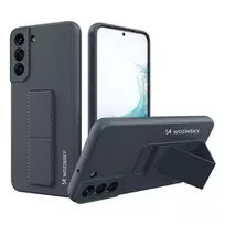 Wozinsky Kickstand silikoninis su stoveliu Samsung Galaxy S22 Plus dėklas telefonui mėlynos spalvos