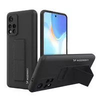 Wozinsky Kickstand Silicone Stand Xiaomi Redmi Note 11S / Note 11 dėklas telefonui juodos spalvos