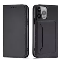 Magnet Card Apple iPhone 13 Pro Max Holder dėklas telefonui juodos spalvos