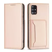 Magnet Card Samsung Galaxy A13 5G Card Holder dėklas telefonui rožinės spalvos